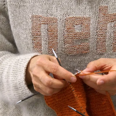 Knitting hands