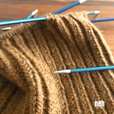 Knitting stuff on needle play